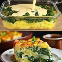 Potatoes With Spinach And Eggs