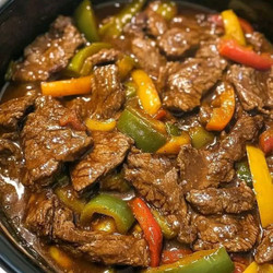 Crock Pot Pepper Steak