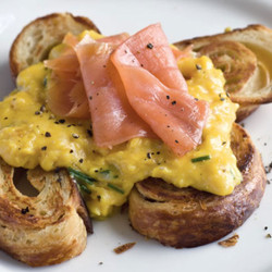 Gordon Ramsay's Scrambled Eggs And Smoked Salmon Croissants Recipe