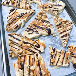 High Protein Banana Bark