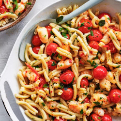 Cherry Tomatoes Make This Simple Pasta Recipe Pop. Prawns Make It Feel Fancy