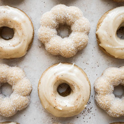 High Altitude Baked Maple Glazed Donuts