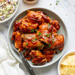 5-ingredient Slow Cooker Bbq Chicken Thighs