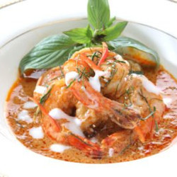 Recette Thaï Curry Rouge Aux Crevettes, Ananas Et Tamarin