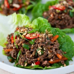 Juicy Thai Beef Lettuce Cups