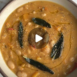 Butternut Squash White Bean Soup With Crispy Sage