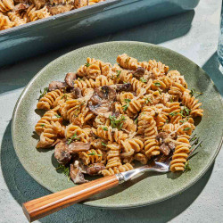 Baked Feta-mushroom Pasta