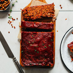 Vegan Lentil Nut “meat” Loaf