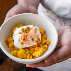 Passion Fruit And Mango Granita
