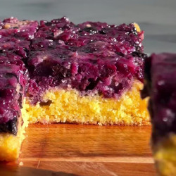 Blueberry Polenta Upside-down Cake - Nigella Lawson