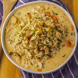 Slow Cooker Turkey Rice Soup