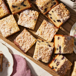 Sweet Corn And Blueberry Coffee Cake