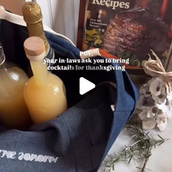 Sparkling Spiced Pear Cocktails