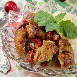 Cherry Bread Pudding