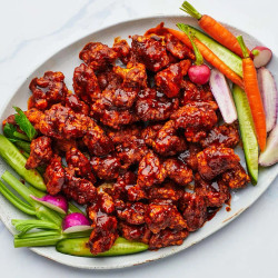 Harissa-honey Popcorn Chicken