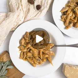 Pumpkin Pasta With Butter Sage Parmesan Sauce