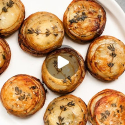 Potato Stacks With Garlic Herb Butter