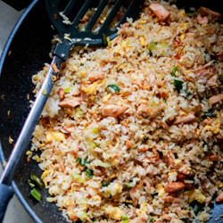 Japanese Salmon Fried Rice
