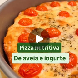 Pizza Nutritiva De Aveia E Iogurte