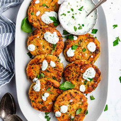 Vegetable Chickpea Fritters