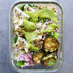 Seedy Feta &amp; Giant Couscous Salad