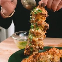 Lemon Garlic Butter Chicken (Pork Tenderloin) Spiedini