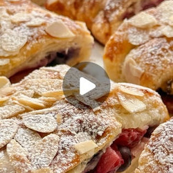 Berry Custard Strudel Recipe