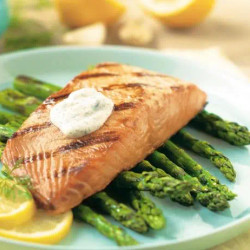 Grilled Salmon With Lemon-dill Sauce