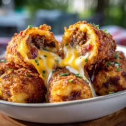 Bacon Cheeseburger Stuffed Tater Tot Cones