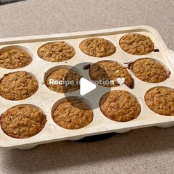 Protein Apple Peanut Butter Muffins