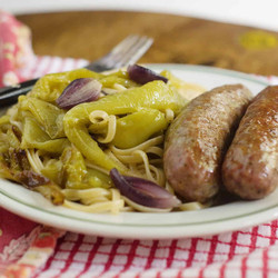 Sheet Pan Italian Sausage With Roasted Peppers