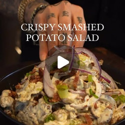 Crispy Smashed Potato Salad
