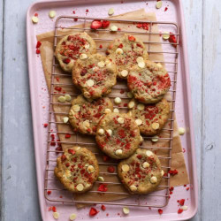 Sourdough Strawberries And Cream Cookies