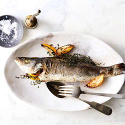Roasted Branzino With Lemon And Thyme
