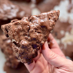 Triple Chocolate Sourdough Scones