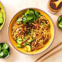 20-minute Hot Honey Beef Noodles