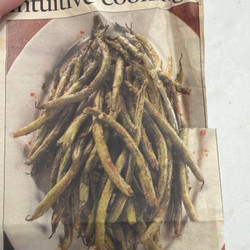 Wrinkled green beans