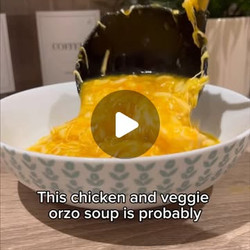Chicken &amp; Veggie Orzo Soup