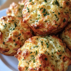 Garlic Herb Cottage Cheese Cheddar Muffins (high-protein &amp; Savory)
