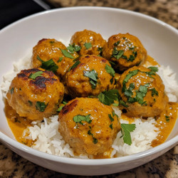 Coconut Curry Chicken Meatballs