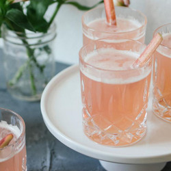 Homemade Rhubarb Lemonade