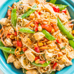 Peanut Chicken With Peanut Noodles