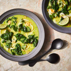 Restorative Ginger And Turmeric Noodle Soup