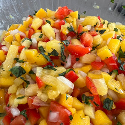 Pineapple Mango Red Pepper Salsa - Fitz