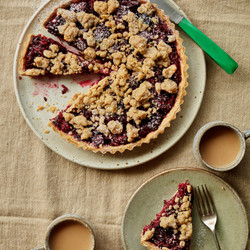 Blackberry And Peanut Butter Tart