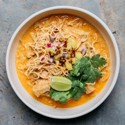 Khao Soi (red Chicken Curry With Fresh Egg Noodles)