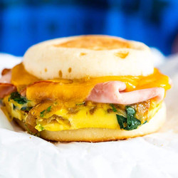 Make Ahead Ham And Veggie Breakfast Sandwiches