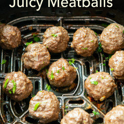 Air Fryer Homemade Meatballs