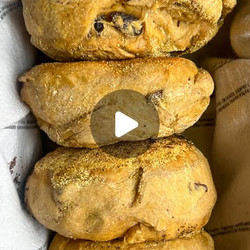 Pumpkin Cinnamon Raisin English Muffins