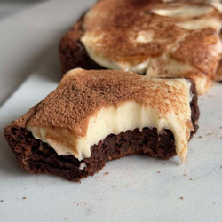 Flourless Tiramisu Brownies